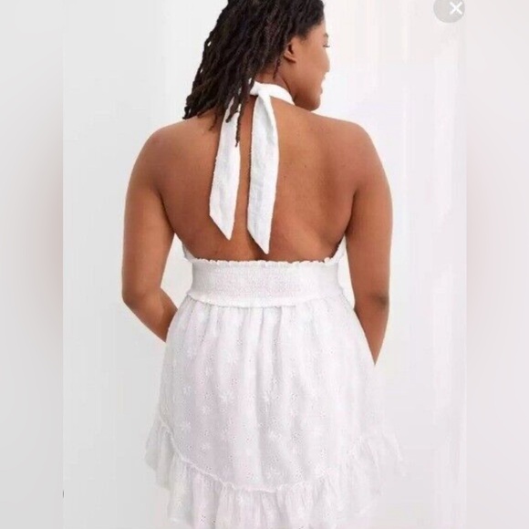 Aerie Spring Halter Tie Neck Mini Dress - Picture 6 of 7